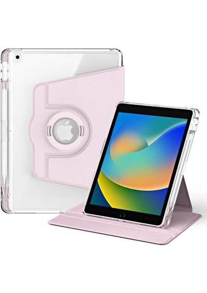 iPad 10.2 (2021) / (2019) / (2020) Kickstand Case Pu+Akrilik Çıkarılabilir Tablet Kapak (Yurt Dışından)