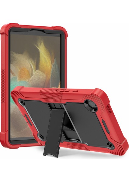 Samsung Galaxy Tab A9 Kickstand Cover Silikon + Pc Savunmacı Şok Geçirmez Tablet Kılıfı (Yurt Dışından)