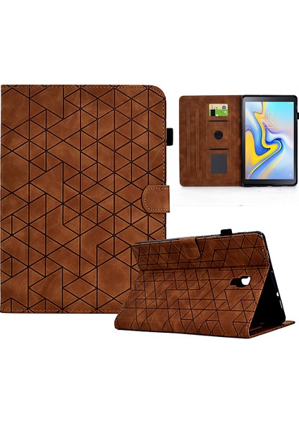 Samsung Galaxy Tab A 10.5 (2018) Pu Deri Kılıf Kartı Yuvası Koruyucu Tablet Kapak (Yurt Dışından)