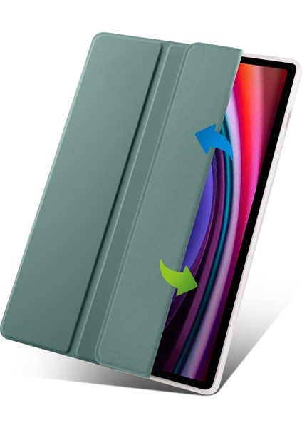 Samsung Galaxy Tab S9 + Case Tri-Katlı Standı Şok Geçirmez Tablet Kapak Kalem Yuvası (Yurt Dışından) indirimleri