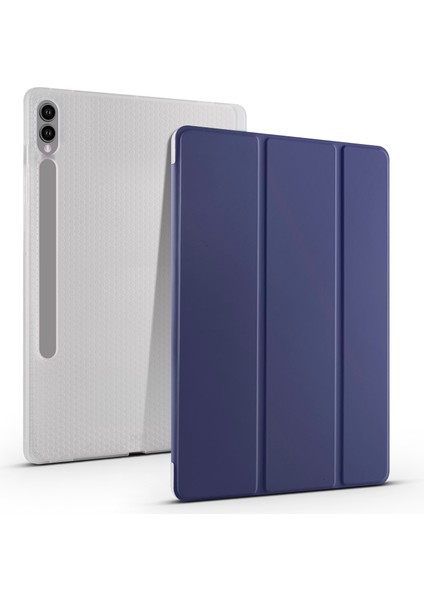 Samsung Galaxy Tab S9 + Case Tri-Katlı Standı Şok Geçirmez Tablet Kapak Kalem Yuvası (Yurt Dışından)