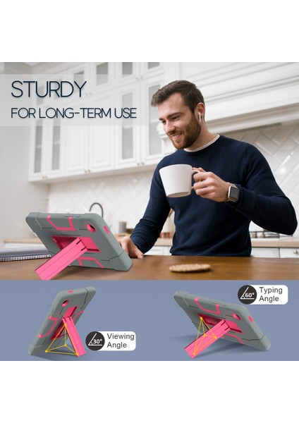 Samsung Galaxy Tab A9 Kickstand Case Silikon + Pc Çift Renkli Tablet Kapak (Yurt Dışından) indirimleri