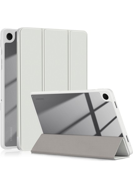 Samsung Galaxy Tab A9+Kılıf Deri+Tpu+Akrilik Üçlü Stand Kapağı (Yurt Dışından)