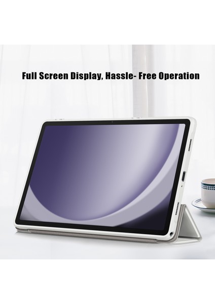 Samsung Galaxy Tab A9+Kılıf Deri+Tpu+Akrilik Üçlü Stand Kapağı (Yurt Dışından) modelleri