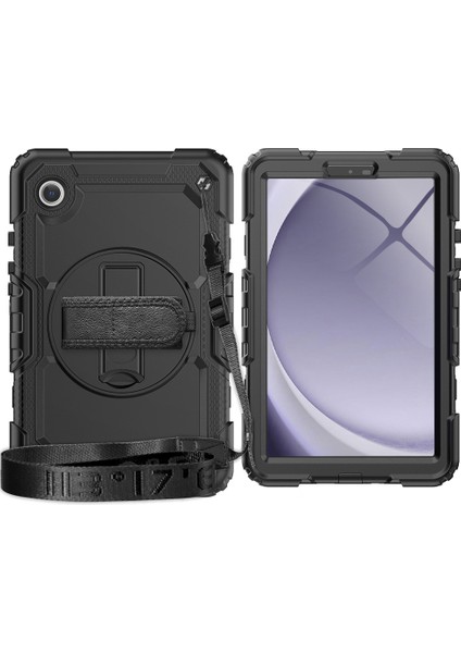 Samsung Galaxy Tab A9 Kickstand Kapak Pc + Silikon Tablet Kılıfı Kayış (Yurt Dışından) fiyatları