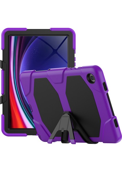 Samsung Galaxy Tab A9+ Pc+ Silikon Tablet Kılıfı Toz Geçirmez Kickstand Kapak (Yurt Dışından)