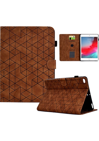 iPad Mini / Mini 2 / Mini 3 / Mini 4 / Mini (2019) 7.9 Inç Kasa Deseni Baskılı Pu Deri Tablet Kasası (Yurt Dışından)