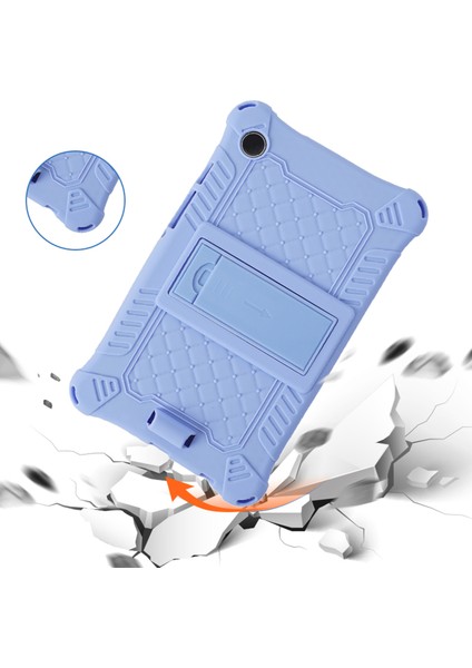 Samsung Galaxy Tab A9 Retro Doku Silikon Kılıf Kickstand Tablet Kapağı Kayışlı (Yurt Dışından) fiyatları