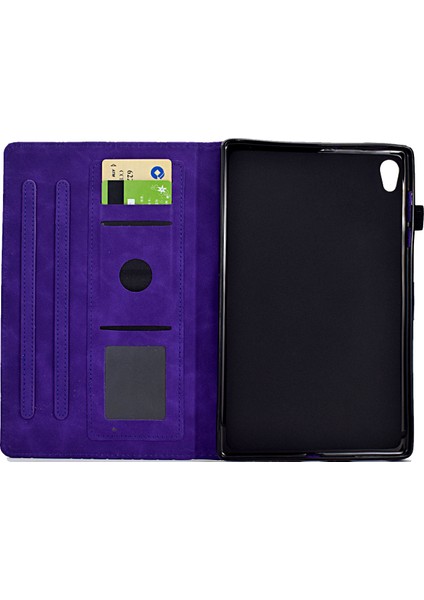 Lenovo Tab M10 Hd Gen 2 X306X Case Rhombus Basılı Deri Tablet Stand Kapağı (Yurt Dışından)