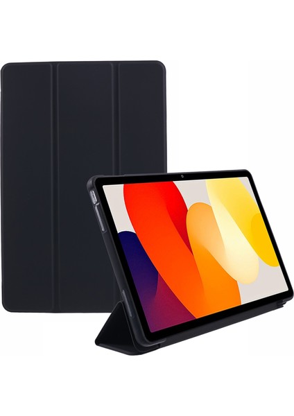 Xiaomi Redmi Pad Se Pu Deri Kılıf Üçlü Stand Ballı Doku Koruyucu Tablet Kapak (Yurt Dışından)