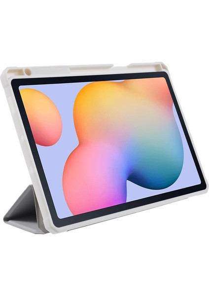 Samsung Galaxy Tab S6 Lite / Tab S6 Lite (2022) Pu Deri Üçlü Stand Otomatik Uyanma / Uyku ile Açık Arka Tablet Kapağı (Yurt Dışından) indirimleri