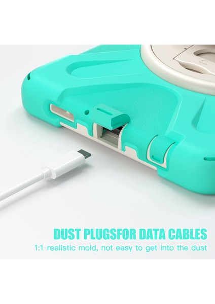 Samsung Galaxy Tab A9 Case Rotary Kickstand Pc+Silikon Kayış Tablet Kapak (Yurt Dışından) fırsatları