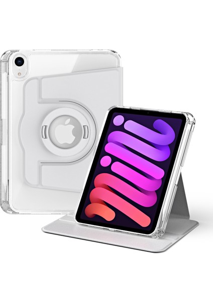 iPad Mini (2021) Pu Deri+Akrilik Stand Çıkarılabilir Tablet Kapak (Yurt Dışından)