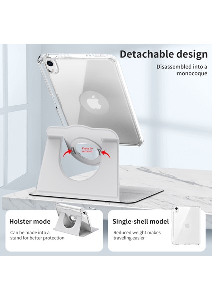 iPad Mini (2021) Pu Deri+Akrilik Stand Çıkarılabilir Tablet Kapak (Yurt Dışından) indirimleri