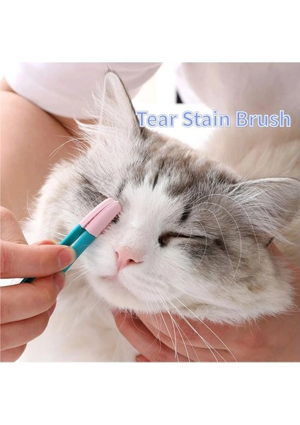Hanyang Mavi Köpek Kedi Temizlik Malzemeleri Yumuşak Pet Göz Ovmak El Kediler Gözyaşı Lekeleri Fırça Göz Bakımı Evcil Hayvan Temizleme Bakım Araçları Kedi Aksesuarları (Yurt Dışından)