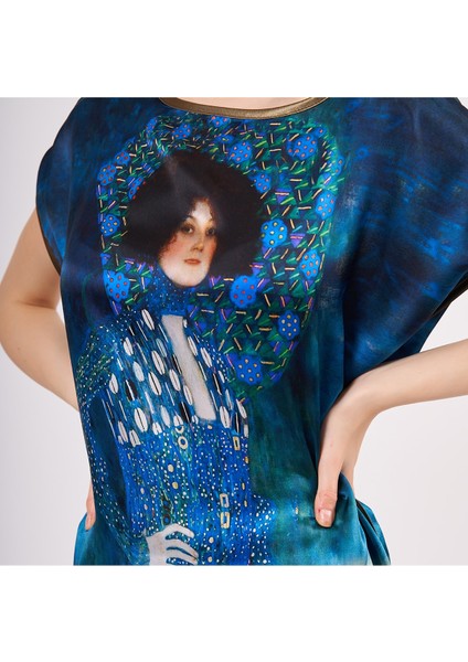 Ipek Kısa Elbise | Gustav Klimt Emilie Floge fiyatları