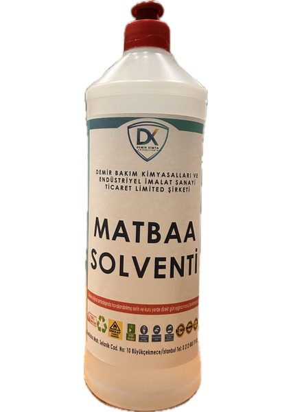 Demir Kimya Matbaa Solventi 1 Litre