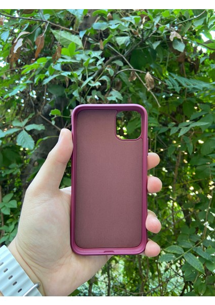 Meri Case Apple iPhone 11 Uyumlu Logolu Içi Kadife Lansman Kılıf Arka Kapak