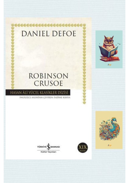 Robinson Crusoe - Daniel Defoe + Not Defterli Seti