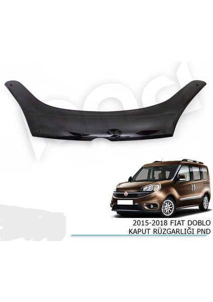 Araca Özel Kaput Rüzgarlığı Fiat Doblo 2015+ Kaput Rüzgarlığı