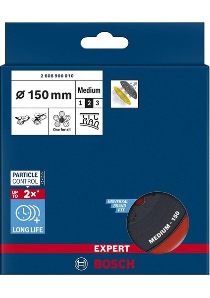Expert 150 mm Zımpara Tabanı Orta Gex 150 2608900010 fiyatları