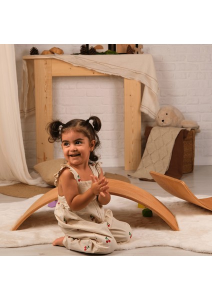 Denge Tahtası, Pürüzsüz Yüzey Montessori Board, Çocuklar ve Yetişkinler Için, Kavisli Tahta