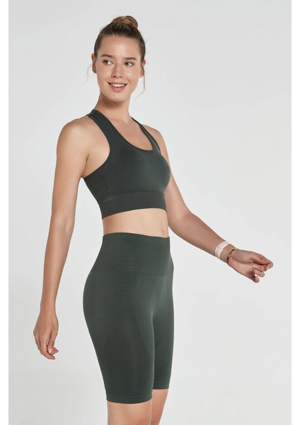 Gela Çift Katlı Kompress Sport Bra Yeşil modelleri