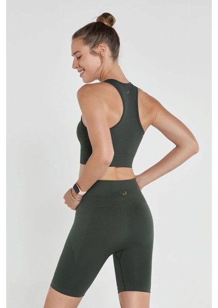 Gela Çift Katlı Kompress Sport Bra Yeşil fırsatları