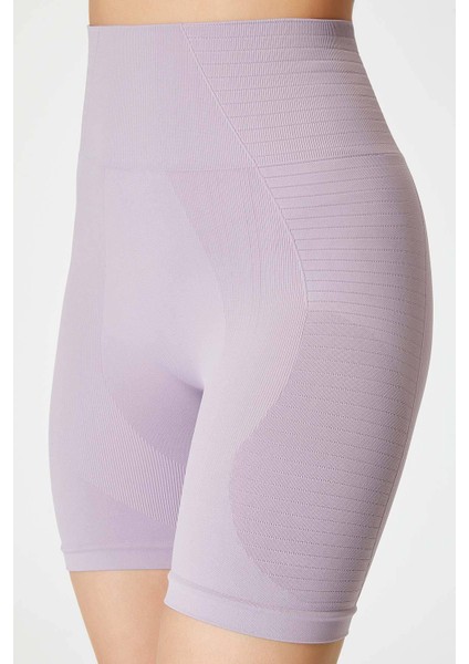 Gela Şekillendirici Sport Biker Tayt Pastel Mor modelleri