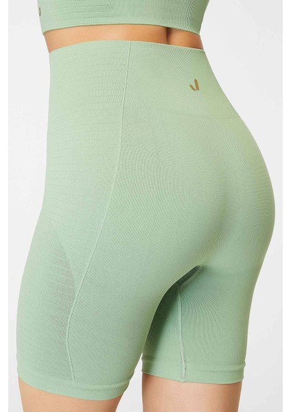 Gela Şekillendirici Sport Biker Tayt Pastel Yeşil fırsatları