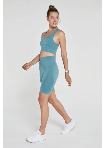 Gela Şekillendirici Sport Biker Tayt Su Yeşili fırsatları