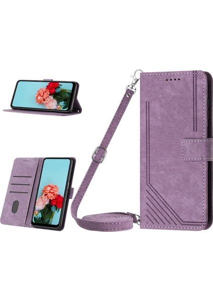 Samsung Galaxy S20 Plus ile Uyumlu Tam Koruyucu Yumuşak Pu Deri Fermuarlı Kapaklı Cüzdan Kılıfı Kart Tutuculu ve Uzun Askılı (Yurt Dışından)