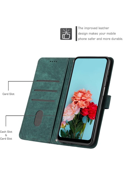 iPhone 14 Pro Max ile Uyumlu Tam Koruyucu Yumuşak Pu Deri Fermuarlı Kapaklı Cüzdan Kılıfı Kart Tutuculu ve Uzun Askılı (Yurt Dışından)