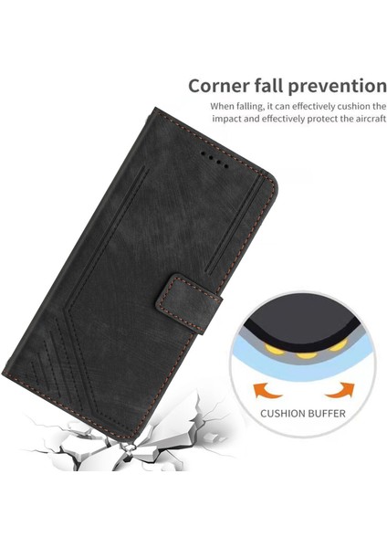 iPhone 15 Pro Max ile Uyumlu Tam Koruyucu Yumuşak Pu Deri Fermuarlı Kapaklı Cüzdan Kılıfı Kart Tutuculu ve Uzun Askılı (Yurt Dışından)
