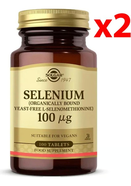 Selenium 100 Mcg 100 Tablet 2 Adet