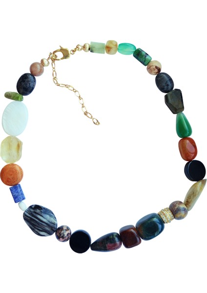 Çoklu Doğal Taş Kolye