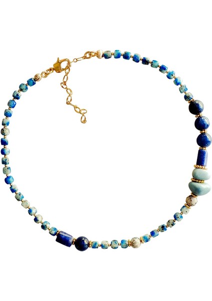 Lapis Doğal Taş Kolye