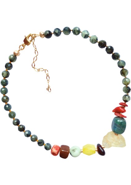 Çoklu Doğal Taş Kolye