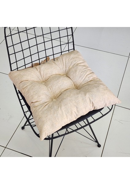 Babynest Dünyası 4'lü Takım Pofidik Kare Sandalye Minderi 40X40CM