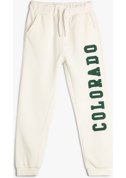 Jogger Eşofman Altı Cepli Beli Bağlamalı