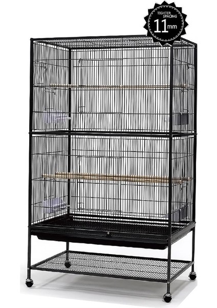 A33 Ayaklı Kafes Siyah 79X52X130,5 Cm