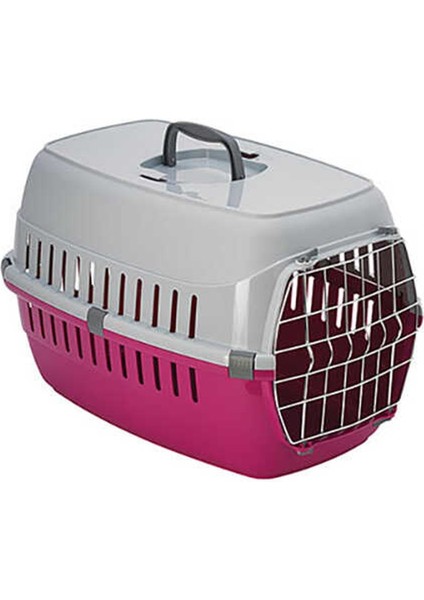 Roadrunner Metal Kapaklı Taşıma Kabı 58cm Fuşya