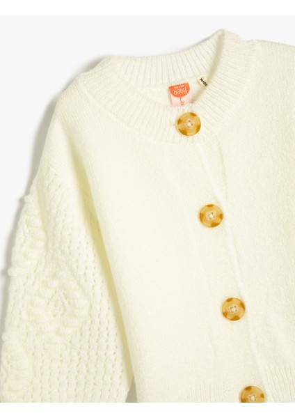 Triko Hırka Düğmeli Yuvarlak Yaka modelleri