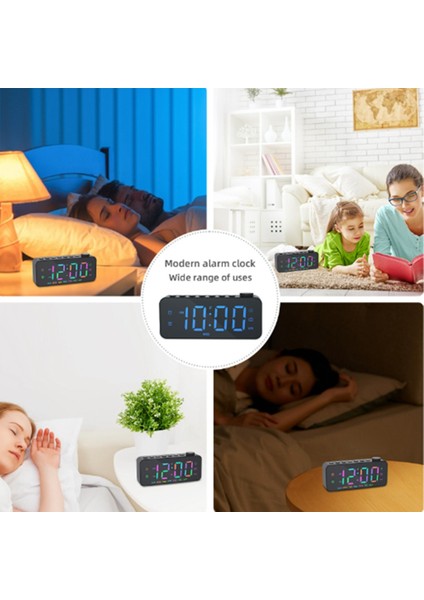 Rgb Dijital Çalar Saatli Radyo, Hafta Içi/hafta Sonu Modlu Çift Alarm (Yurt Dışından) modelleri