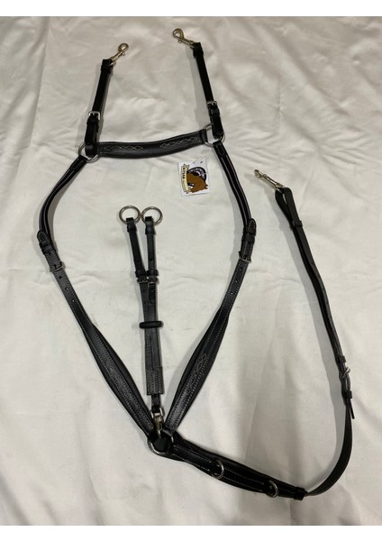 Ithal Deri Göğüslüklü Martingal Dolgulu ve Lastikli (Siyah) fiyatları