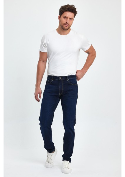 Erkek Smith Naturel Dark Blue Tapered Fit Jean Pantolon fiyatları