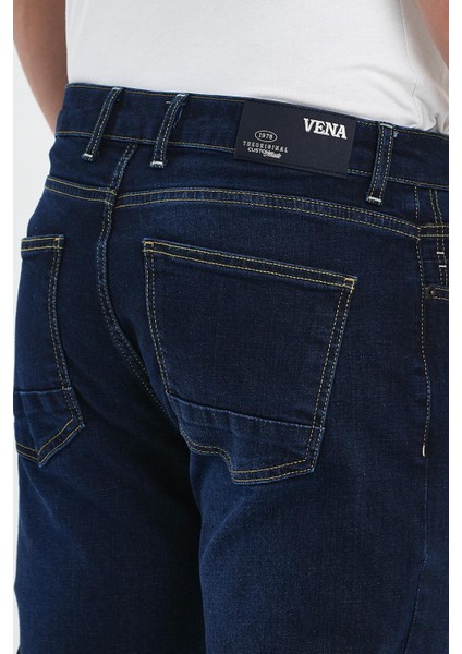 Erkek Smith Naturel Dark Blue Tapered Fit Jean Pantolon indirimleri