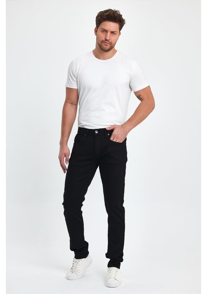 Erkek Edward Siyah Slim Straight Renkli Jean Pantolon fırsatları