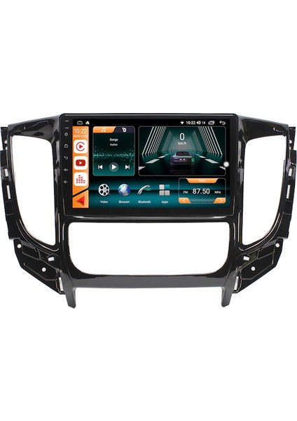 Mitsubishi L200 (2015-2019) Android 12 Carplay Navigasyon Multimedya - 8gb Ram 128GB HDD