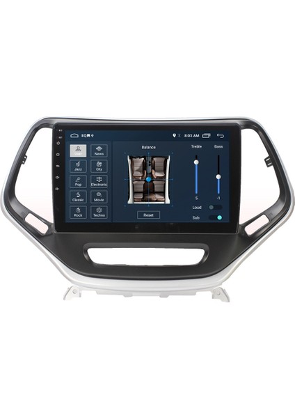 Jeep Cherokee (2004-2005) Android 12 Carplay Navigasyon Multimedya - 2gb Ram 32GB HDD